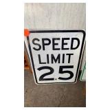 SPEED LIMIT SIGN 25-  24 BY 18 IN