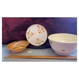 FIRE KING BOWL, HALL PLATE AND KING KRAFT OVEN