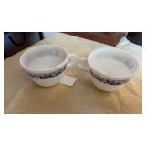 2 PYREX COFFEE CUPS