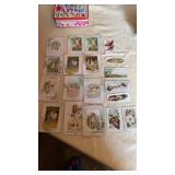 ANTIQUE LITTLE CARDS, 3  FROM ARM AND HAMMER & 1