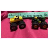 JOHN DEERE MONSTER TIRE MINI PLASTIC TRUCK AND