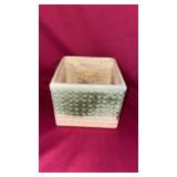 HAEGER SQUARE VASE 5 by 5 by 5 IN