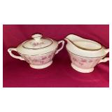 CROWN POTTERY CREAMER AND SUGAR-PERFECT CONDITION