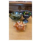 CARNIVAL GLASSWARE-3 PIECES