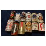 12 VINTAGE BEER CANS