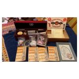 BRADFORD EXCHANGE SILVER DOLLAR COLLECTION BOX ,