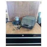 J C PENNY 1/2 HP ROUTER, BITS AND CASE