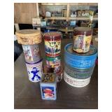 ASSORTMENT OF COLLECTIBLE TINS- MANY CURRIER AND
