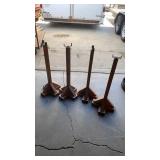 4 POLES FOR HOLDING QUILT RACK