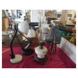 DESK LAMPS, VINTAGE LAMP, WOOD AND METAL LAMPS