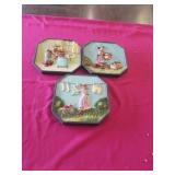 3 RESIN WALL HANGINGS