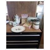 TEAPOTS AND MISC DECOR