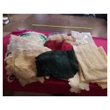 DOILIES AND TABLECLOTHS , CURTAINS