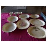 VINTAGE PLATTERS AND BOWLS AND CUPS