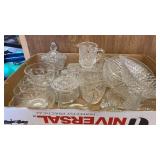 MANY PIECES GLASSWARE , CRYSTAL