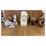 NOVELTY TELEPHONES -COLOGNE, PIN CUSHION ,