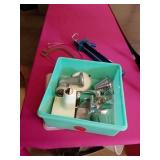 FOOD AND MEAT CHOPPER, TUPPERWARE STORAGE