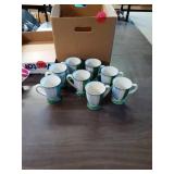8 MATCHING COFFEE CUPS