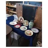 COLLECTIBLE PLATES, CAST IRON AND BRASS ROCKING