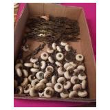 VINTAGE GLASS KNOBS AND PLATES