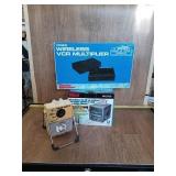 CLOCK RADIO, ROAD SAVER LIGHT, VIDEO WIRELESS VCR