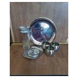 STAINLESS STEEL CUPS, SHAKER AND MISC