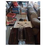 WOOD TRAY, METAL TRAY AND STANDS