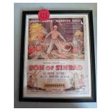 FRAMED SON OF SINBAD MOVIE POSTER 8X10