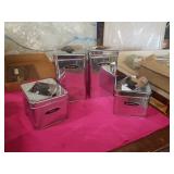 VINTAGE METAL CANISTERS