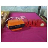 AM/FM RADIO AND A CLOCK RADIO