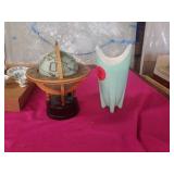 VASE AND A MUSICAL GLOBE