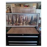 MARINA LIGHTS FRAMED ART PRINT