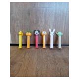 6 PEZ DISPENSERS
