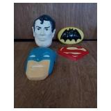 PLASTIC BATMAN AND SUPERMAN PLASTIC  TOYS