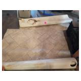 PIECES OF LINOLEUM , 1 PIECE 79" X 59", 103" X