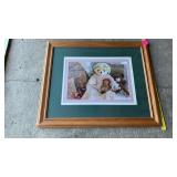 TEDDYBEAR PRINT WALL HANGING -  35 IN BY 28IN