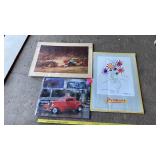 3 PIECES ART WORK/ PICTURES - ONE BY PICASSO- NO