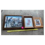 INDIAN, FARMING AND DEER PICTURES