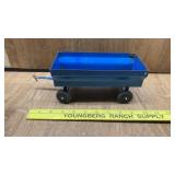 BLUE METAL TOY TRAILER