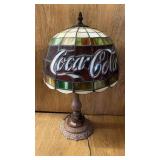 COCA COLA TIFFANY LAMP - WORKS