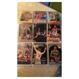 9 ASSORTED NBA CARDS