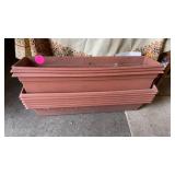 9 PLASTIC FLOWER PLANTERS -29 IN LONG