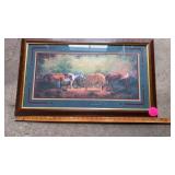 NICE FRAMED HORSE PICTURE