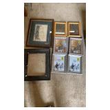 ASSORTED PICTURE FRAMES AND DAD POEM PICTURE