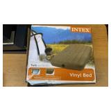 INTEX TWIN BLOW UP VINYL MATTRESS IN PKG