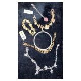 6 BRACELETS INCLUDING  LOCKET BRACELETS