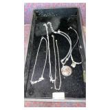 5 SHOWY COSTUME JEWELRY NECKLACES