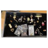 BITS AND PIECES OF PREMIER JEWELRY INCLUDING CASE