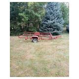 8 FT BY 4 FT UTILITY TRAILER,  NO FLOOR BOARDS