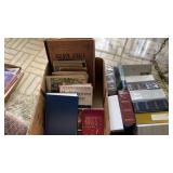 MANY VINTAGE MUSIC BOOKS AND BOX OF PHOTO ALBUMS